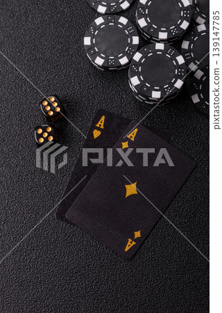 Craps is a casino game played with two dice and chips. Craps with two dice Craps is a casino game played with two dice and chips. Craps with two dice 139147785