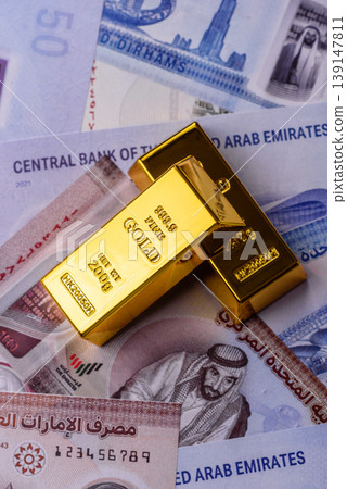 Gold bars or ingots as a tool for balance, financial investment, and savings. Gold bars 139147811