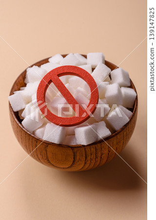 The sugar ban sign as a concept to stop the problem of diabetes, a call to diet. The sugar ban sign The sugar ban sign as a concept to stop the problem of diabetes, a call to diet. The sugar ban sign 139147825