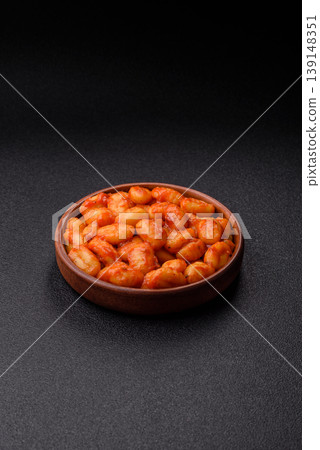 Homemade potato gnocchi with Bolognese sauce, seasoned with salt and spices. Gnocchi with sauce Homemade potato gnocchi with Bolognese sauce, seasoned with salt and spices. Gnocchi with sauce 139148351