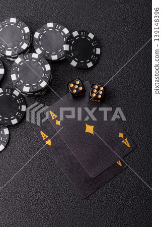 Craps is a casino game played with two dice and chips. Craps with two dice Craps is a casino game played with two dice and chips. Craps with two dice 139148396