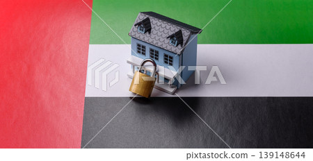 Security, a concept background for protecting your home from burglary or accident. Home security 139148644