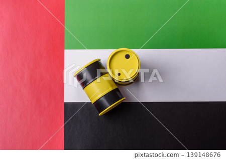 Metal barrels containing oil, gas, or chemicals, with a prohibition sign. Oil barrels Metal barrels containing oil, gas, or chemicals, with a prohibition sign. Oil barrels 139148676
