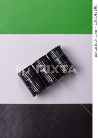 Metal barrels containing oil, gas, or chemicals, with a prohibition sign. Oil barrels Metal barrels containing oil, gas, or chemicals, with a prohibition sign. Oil barrels 139148690