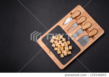 Parmesan cheese cubes for pasta, salads, and other Italian dishes. Parmesan cheese Parmesan cheese cubes for pasta, salads, and other Italian dishes. Parmesan cheese 139148843