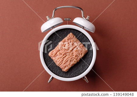 Raw fresh ground chicken, turkey, or pork for burgers or meatballs. Raw ground chicken 139149048