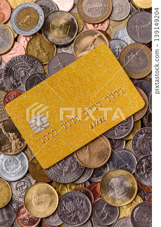 A credit card for contactless cashless payments via a terminal or online. A credit card A credit card for contactless cashless payments via a terminal or online. A credit card 139149204