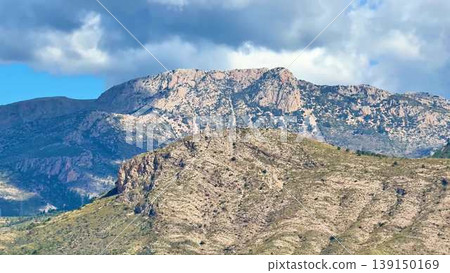 Experience the breathtaking beauty of a majestic mountain landscape with dramatic clouds above Experience the breathtaking beauty of a majestic mountain landscape with dramatic clouds above 139150169