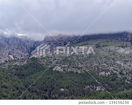 Vast cloud horizon, An extensive sky panorama showcasing highland clouds surrounding open misty plateau Vast cloud horizon, An extensive sky panorama showcasing highland clouds surrounding open misty plateau 139150230
