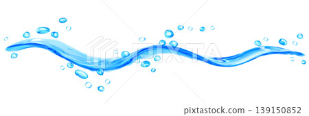 Transparent water splash with drops Transparent water splash with drops 139150852