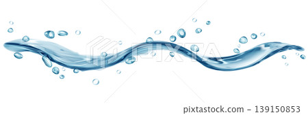 Transparent water splash with drops Transparent water splash with drops 139150853