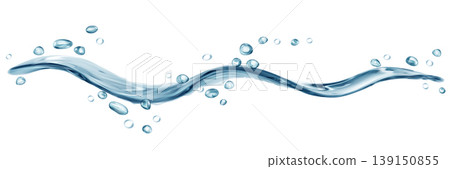 Transparent water splash with drops Transparent water splash with drops 139150855