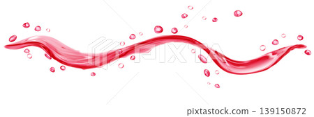 Transparent water splash with drops Transparent water splash with drops 139150872
