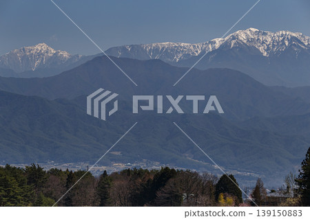 Southern Alps as seen from Komakusa Bridge Southern Alps as seen from Komakusa Bridge 139150883