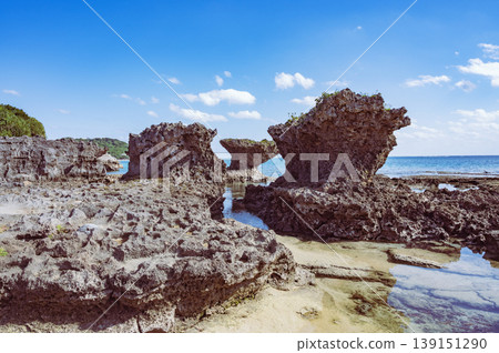 Okinawa, Oujima Island, Ryugu Shrine Okinawa, Oujima Island, Ryugu Shrine 139151290