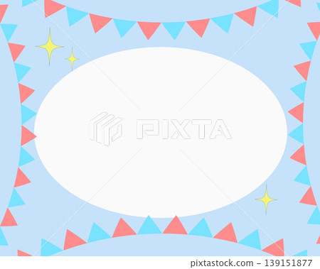 Garland and glitter background frame Garland and glitter background frame 139151877