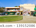 Kindergarten building and playground 139152086