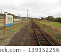 A landscape with railway tracks: Shimowachi Station, West Japan Railway Company 139152256