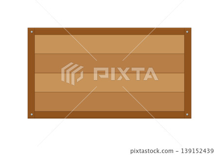 Illustration material of a wooden sign with screws Illustration material of a wooden sign with screws 139152439