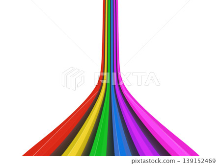 Curved, colorful lines and gradient abstract background/flowing design elements Curved, colorful lines and gradient abstract background/flowing design elements 139152469