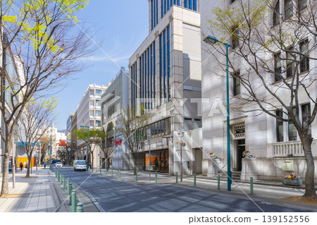 Retro streetscape of the former Kobe settlement 139152556