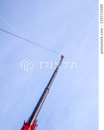 Blue sky and crane Blue sky and crane 139152899