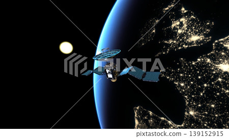 衛星和地球 衛星和地球 139152915