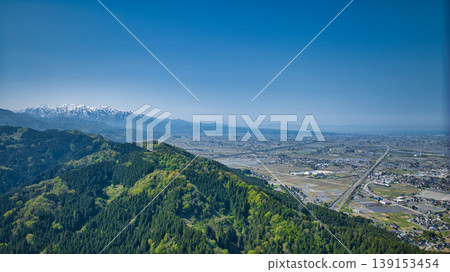從富山縣旭町笹川地區眺望的景色。 從富山縣旭町笹川地區眺望的景色。 139153454