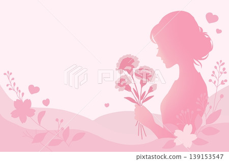 拿著花的婦女 拿著花的婦女 139153547