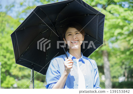 Woman with a parasol Woman with a parasol 139153842