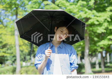 Woman with a parasol Woman with a parasol 139153843