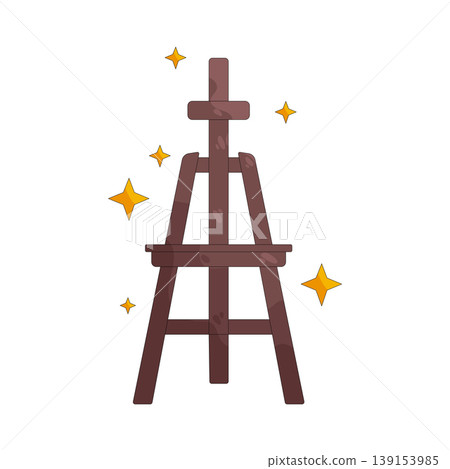 Illustration of easel 139153985