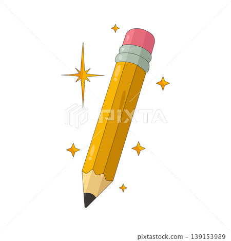 Illustration of pencil  139153989