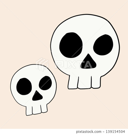 Hand Drawn Happy Halloween Doodle Elements. Hand Drawn Happy Halloween Doodle Elements. 139154504