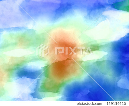 Rough brushstrokes on abstract watercolour background. Brush painting. Rough brushstrokes on abstract watercolour background. Brush painting. 139154610