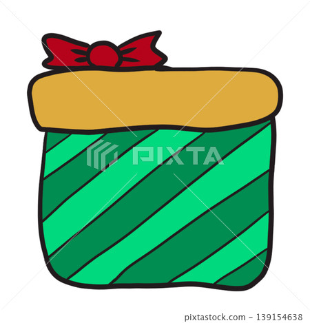 Colorful Chistmas and New Year holiday Icons Decoration Elements 139154638