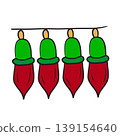 Colorful Chistmas and New Year holiday Icons Decoration Elements Colorful Chistmas and New Year holiday Icons Decoration Elements 139154640