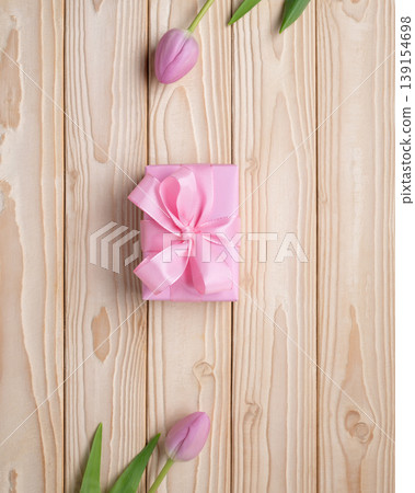 Mother's Day vertical sale background gift box 139154698