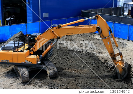 Construction site hydraulic excavator Construction site hydraulic excavator 139154942