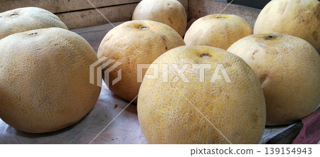 Piles of Fresh Melons at the Traditional Market Piles of Fresh Melons at the Traditional Market 139154943