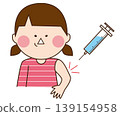 A girl giving an injection 139154958