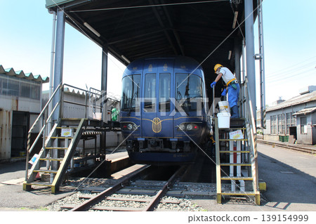 北近岐探後鐵道觀光列車「探後之海」的維護。 139154999