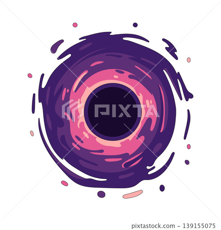 Illustration of black hole Illustration of black hole 139155075