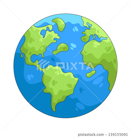 Illustration of Earth  139155091