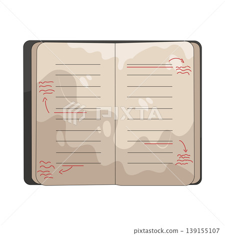 Illustration of open book Illustration of open book 139155107
