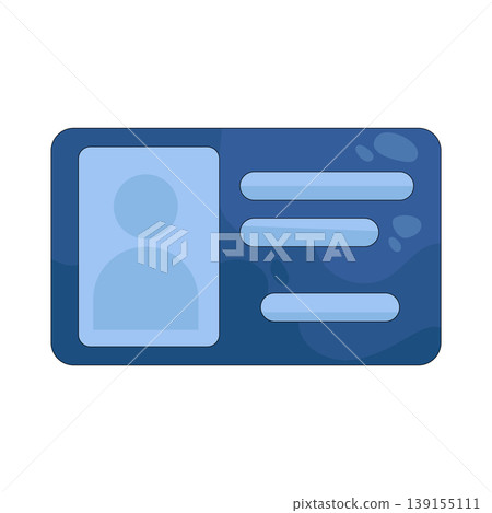 Illustration of library card Illustration of library card 139155111