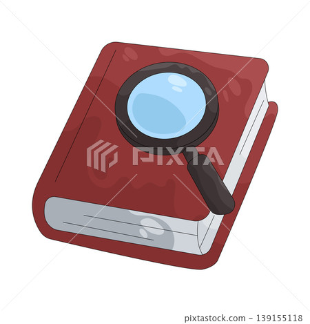 Illustration of search book Illustration of search book 139155118