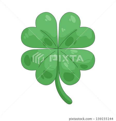 Illustration of clover leaf 139155144