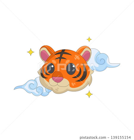 Illustration of Chinese Zodiac tiger Illustration of Chinese Zodiac tiger 139155154