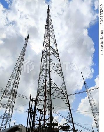 photo of a towering signal transmitter photo of a towering signal transmitter 139155249